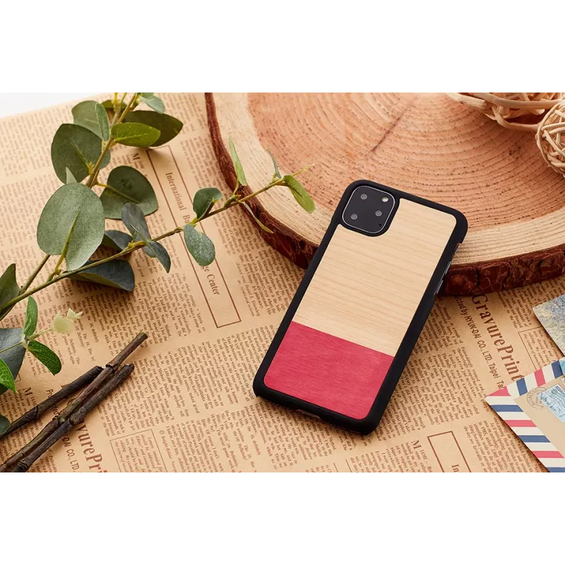 Etui na smartfona man and wood dla iPhone 11 Pro, czarne, z deseniem mismatch