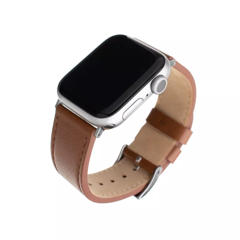 Skórzany pasek do zegarka FIXED FIXLST-434-BRW do Apple Watch 42/44/45/46/49 mm — brązowy