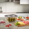 Szklany pojemnik próżniowy Caso z plastikową pokrywką | VacuBoxx Eco M | Przezroczysty