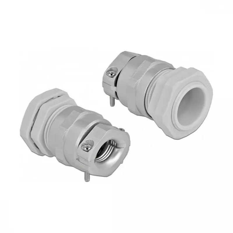 Dławik kablowy DeLOCK 60360 szary metal plastik 1 szt.