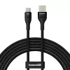 Baseus Flash 2 USB A do USB C kabel szybkiego ładowania 2 m 100 W Czarny