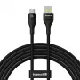 Baseus Flash 2 USB A do USB C kabel szybkiego ładowania 2 m 100 W Czarny