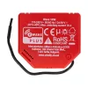 Inteligentny przełącznik Shelly W 1PM plastikowy 16A 110–240V, Z‑Wave, 868,4 MHz, czerwony, 42×37×16 mm
