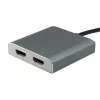 Equip USB Type C na 2 x HDMI Adapter żeński, 3.2 Gen 1 (3.1 Gen 1), USB Type-C, wyjście HDMI, 4096 x 2160 pikseli
