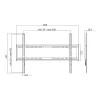 Uchwyt TV LogiLink BP0038 177,8 cm (70 cali) Czarny Stal nierdzewna