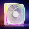 Wentylator obudowy 120 mm Sharkoon SHARK Lights RGB PWM biały — oświetlenie RGB, sterowanie prędkością PWM