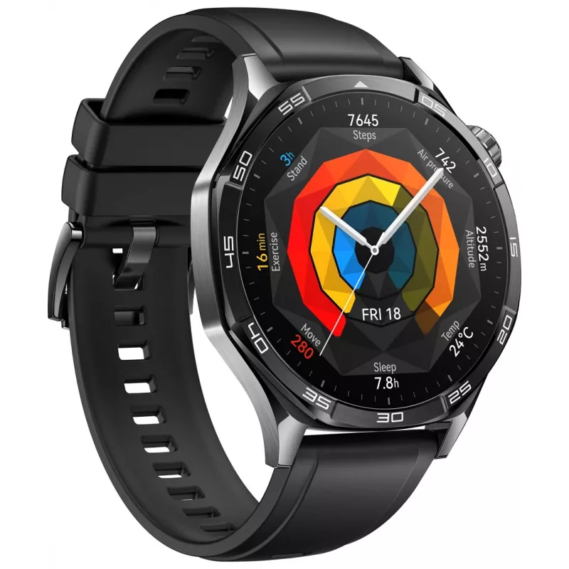 Huawei WATCH GT 5 46mm Vili-B19F | Smartwatch | Zintegrowany GPS | Ekran AMOLED 1,43 cala | Czarny