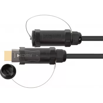 AOC Hybrid High-Speed HDMI 2.0b, stahlarmiert, 4K @60Hz, 18 GBit/s, schwarz, 20m, PYTHON Series (AOC-HP2020)