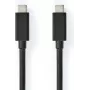 Kabel USB Nedis | USB 3.2 Gen 2x2 | Wtyk USB-C™ - Wtyk USB-C™ | 100 W | 4K@60Hz | 20 Gb/s | Niklowany | 1,00 m | Okrągły | PVC | Czarny | Pudełko