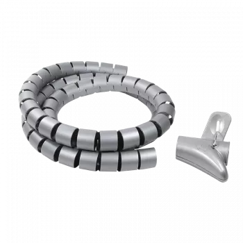 Opaska kablowa spiralna LogiLink KAB0014 srebrna 1500mm