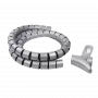 Opaska kablowa spiralna LogiLink KAB0014 srebrna 1500mm