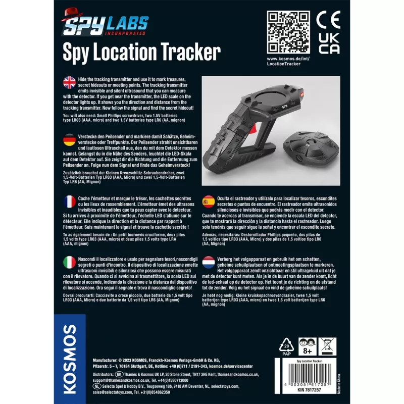 Spy Labs Incorporated Spy Location Tracker, Detektiv-Sets internationale Version