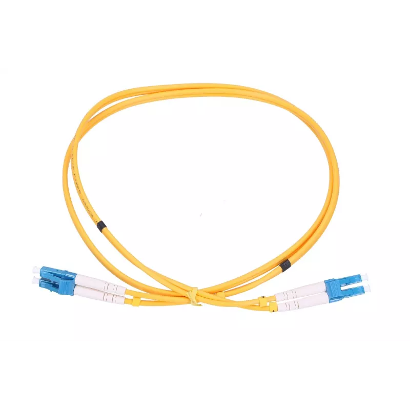Extralink LC/UPC-LC/UPC Single Mode Duplex Patchcord 1 m, G.652D, PVC, 3 mm