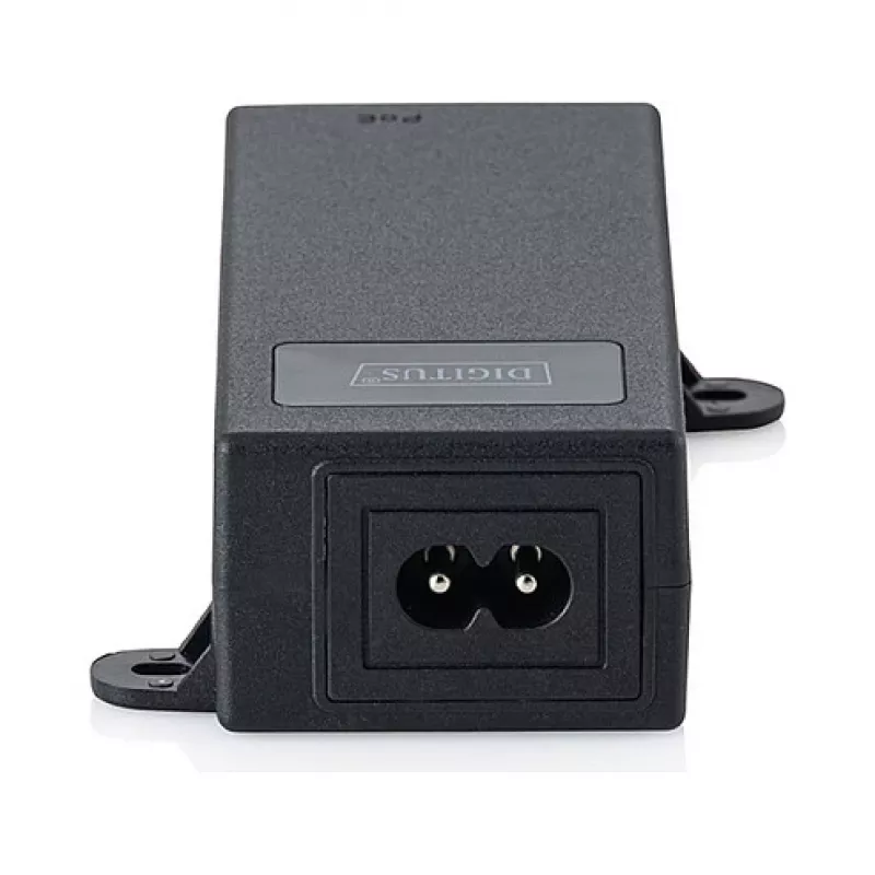 Zasilacz PoE++ DIGITUS DN-95104-1 — Gigabit Ethernet 802.3bt, 60W, 55V, 100m, czarny
