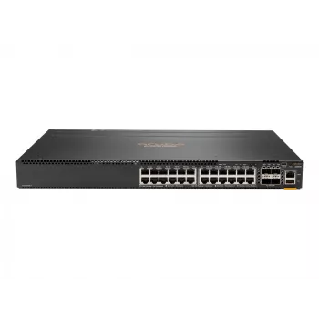 HPE - Seria Aruba - Aruba 6300F - Przełącznik - L3 - zarządzalny - 24 x 10/100/1000 + 4 x 1 Gigabit / 10 Gigabit / 25 Gigabit / 50 Gigabit SFP56 (Uplink / Stacking) z przodu i z tyłu