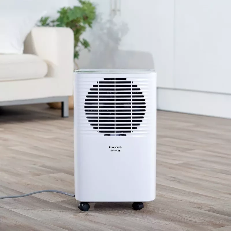 Osuszacz powietrza Taurus DH1201 — zbiornik 2,5 L, 90 m³/h, 210 W, 43 dB, R290