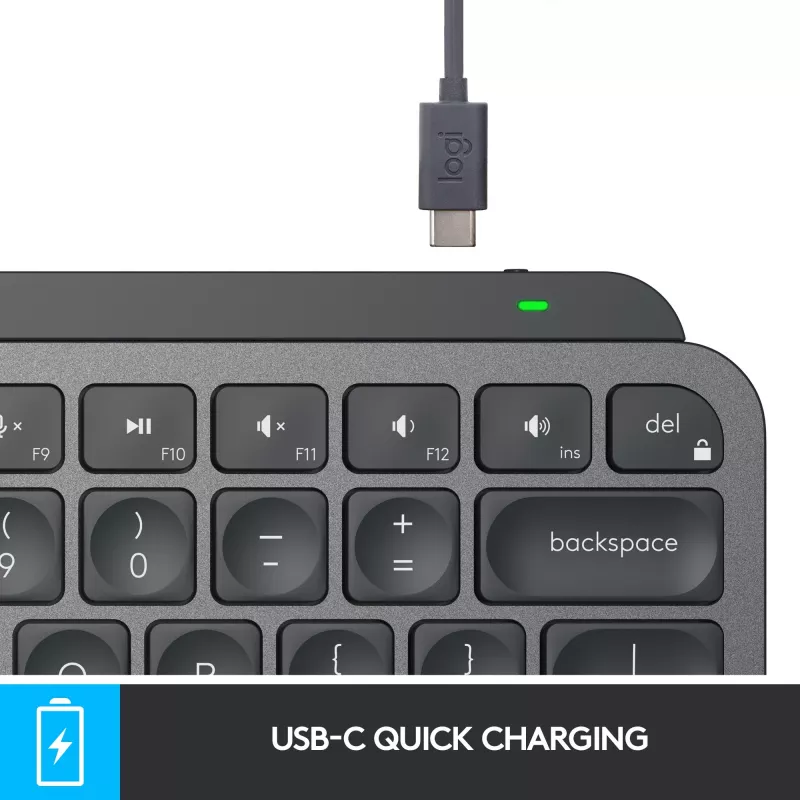 Logitech MX Keys Mini - klawiatura - podświetlana - Bluetooth - QWERTZ - szwajcarska - grafitowa (920-010485)