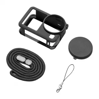 Silikonowe etui ochronne Puluz z paskiem do DJI Osmo Action 6