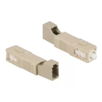 DeLOCK Optical Fiber Hybrid Coupler SC Simplex męski na LC Simplex żeński beżowy