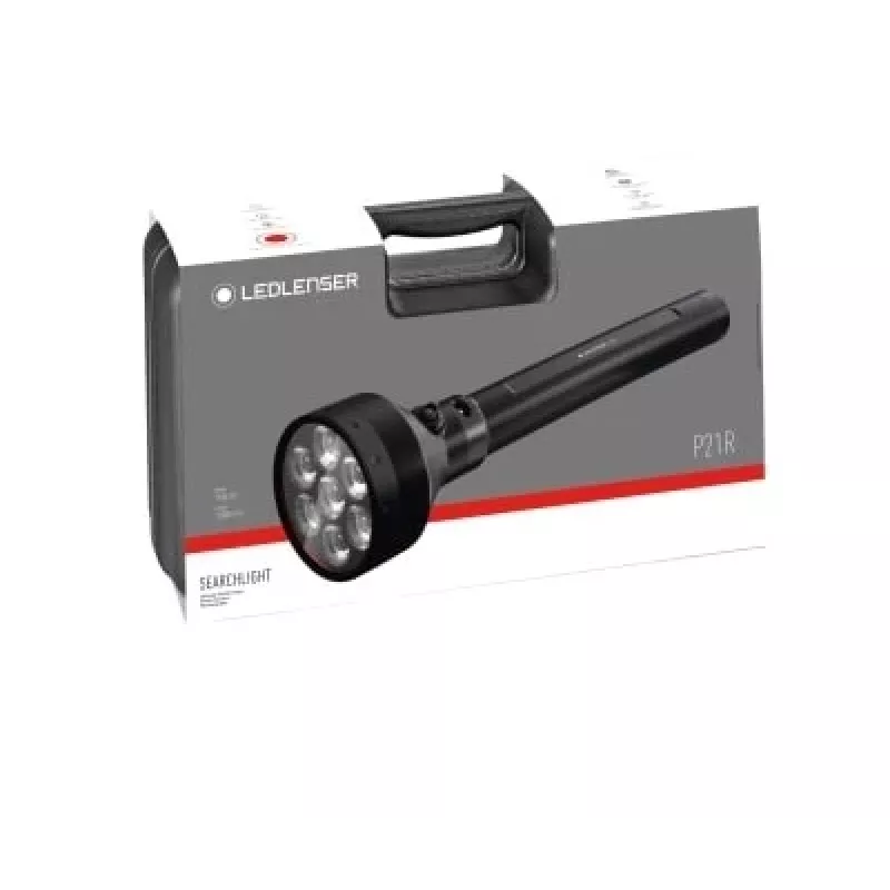 Latarka ręczna Ledlenser P21R Czarna akumulatorowa LED, 1000 lm, IP68, bateria 32700, strumień świetlny 1100 m