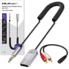 Bezprzewodowy adapter odbiornika audio QOLTEC HiFi BT6.0 2xRC – Odbiornik audio Bluetooth do głośników i radia samochodowego