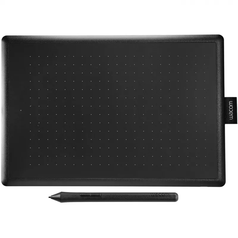 Tablet graficzny Wacom One by Medium, czarny, czerwony, 2540 lpi, 216 x 135 mm, USB