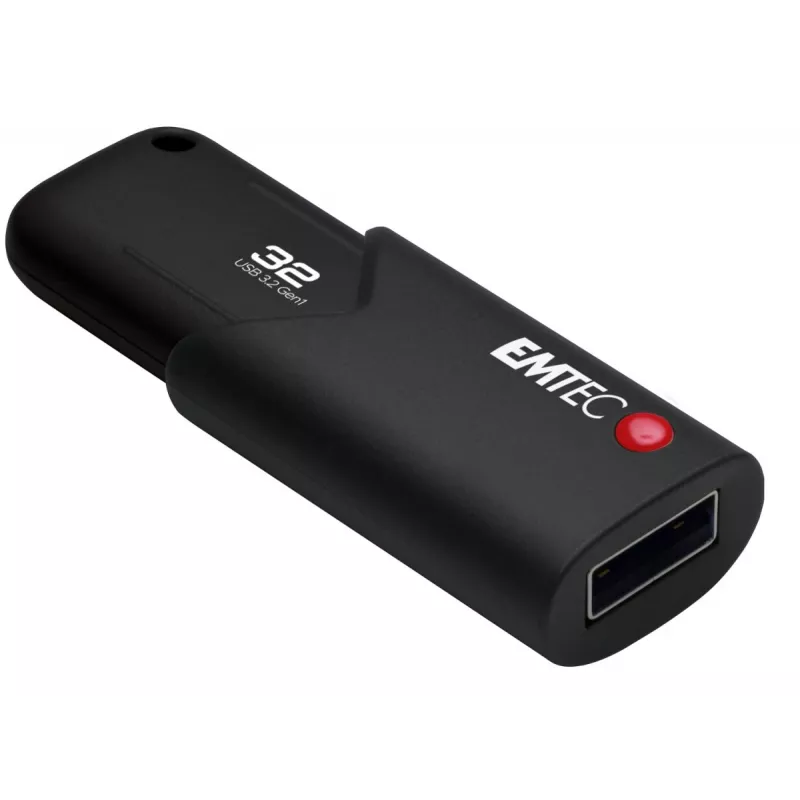 Pamięć USB EMTEC B120 Click Secure 32 GB USB Type-A 3.2 Gen 2 (3.1 Gen 2) Czarny