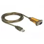 Kabel szeregowy DeLOCK 65840 USB Typ-A DB-9 1,5 m Czarny Żółty