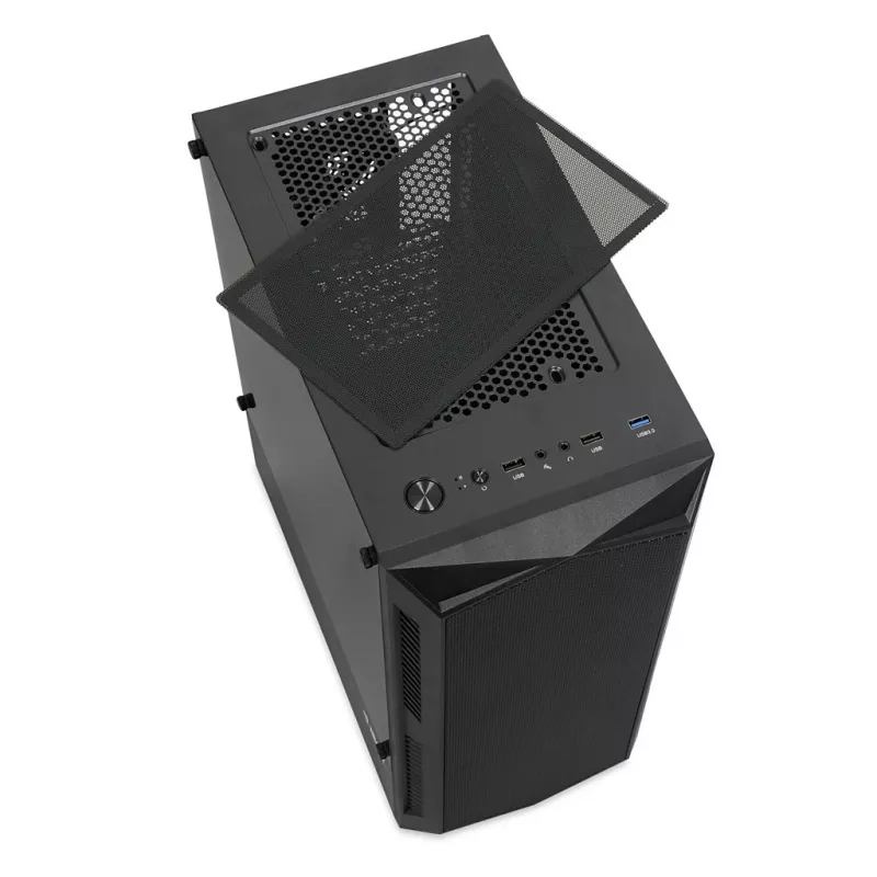 Obudowa PC IBOX LUPUS 27 Midi Tower ATX, szkło hartowane, RGB, 455×200×380 mm, obsługa ATX, GPU do 32 cm