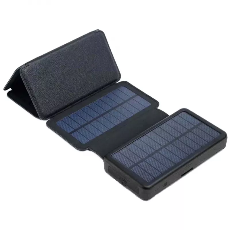 Przenośna bateria PowerNeed ES20000B 20000mAh — 2x USB 5V/2A, 9W, wodoodporna, czarna, 370 g