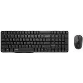 Zestaw klawiatura mysz Rapoo X1800S Office RF Wireless QWERTZ niemiecki czarny