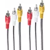 Kabel wideo adapter ShiverPeaks BS90024-5 5m 3 x RCA