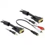 Kabel wideo DeLOCK 84452 2 m VGA D-Sub 3,5 mm czarny