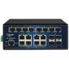 ALLNET ALL-SGI8120PM Przemysłowy przełącznik PoE+ 20+4 portów 10/100/1000 Mbps