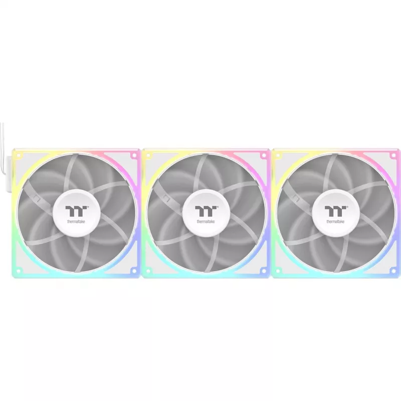 Zestaw wentylatorów chłodzących THERMALTAKE TOUGHFAN EX 140 ARGB Sync biały — 140 mm, 3 szt.