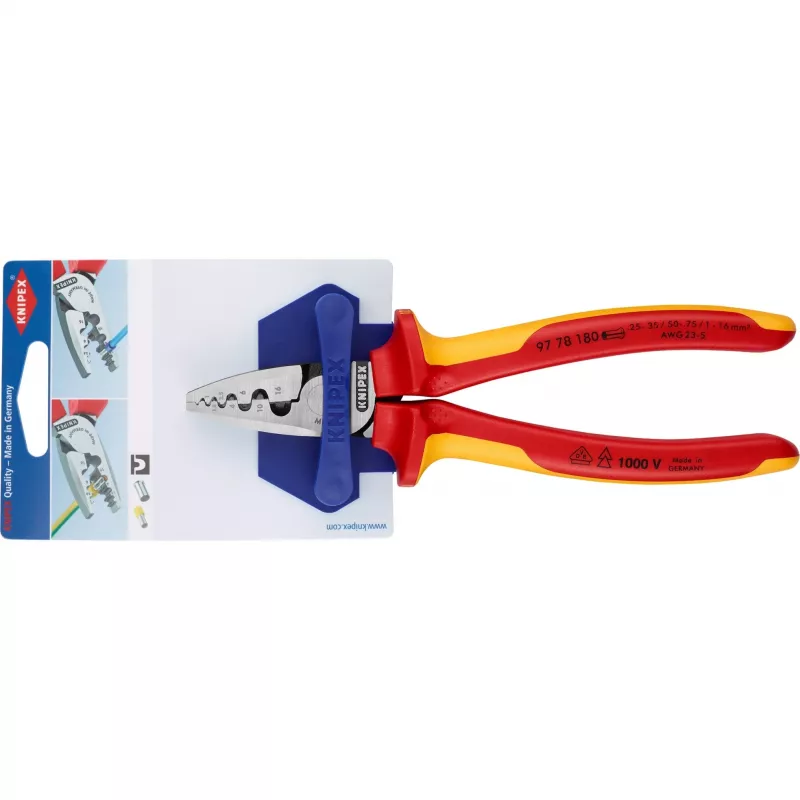 Kombinowane narzędzie do zaciskania przewodów Knipex 97 78 180