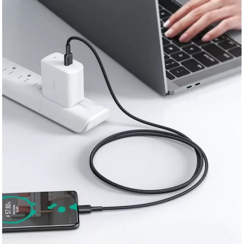 Kabel USB-C Aukey CB-CD45 0,9 m — USB Type-C do USB-A, obsługa Quick Charge