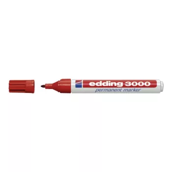 Marker permanentny Edding 3000 czerwony 10 szt.