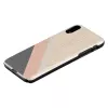 Etui na smartfona man and wood do iPhone XR — różowy garnitur z czarnymi akcentami