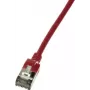 Kabel sieciowy LogiLink cienki U/FTP CQ9024S RJ-45 Cat6a 0.5 m czerwony
