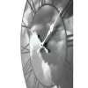 Zegar NeXtime 3037 Clouds, Ø39 cm, ścienny, czarny