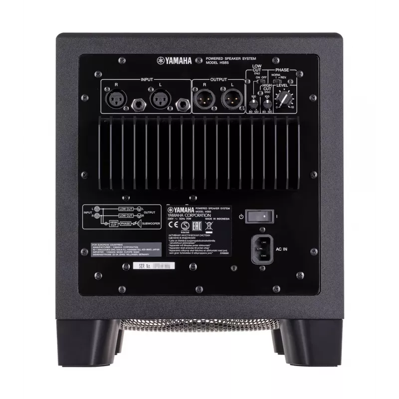 Yamaha HS8S subwoofer czarny 150 W