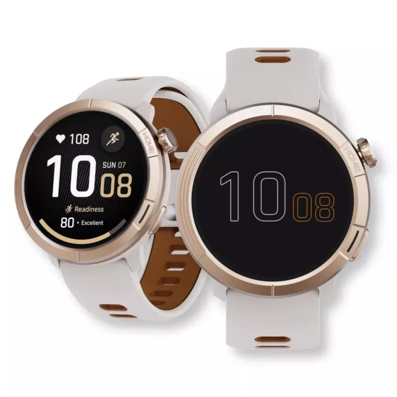 Smartwatch Stelio STSWA102GT Activ Pro GPS 46mm w kolorze złotego tytanu — GPS, koperta 46 mm, wykończenie tytanowe
