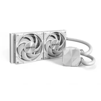 Montech HyperFlow Silent 240 chłodnica procesora All-in-one do cieczy 12 cm Biały 1 szt.
