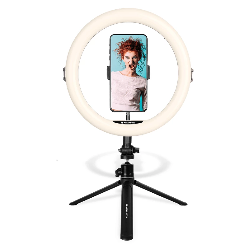 Agfa Arl11 Ring Light 120 Led Ring Vlog + Stand + Remote