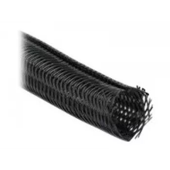 Oplot pleciony DeLOCK 19046 10 m x 19 mm czarny
