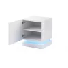 Zestaw szafek nocnych cama meble QIU, 2 szt., MDF, biały połysk, 46×41,5×53 cm
