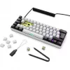 Klawiatura Sharkoon SGK50 S4 Domowa USB QWERTZ Niemiecka Biała RGB LED 60%