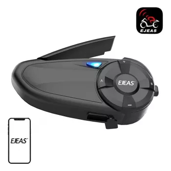 Motocyklowy interkom EJEAS Q7 Bluetooth - zestaw słuchawkowy do kasku dalekiego zasięgu z komunikacją głośnomówiącą