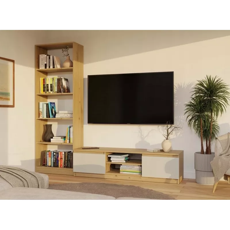 MALWA 140 szafka TV, dąb artisan/kaszmir
